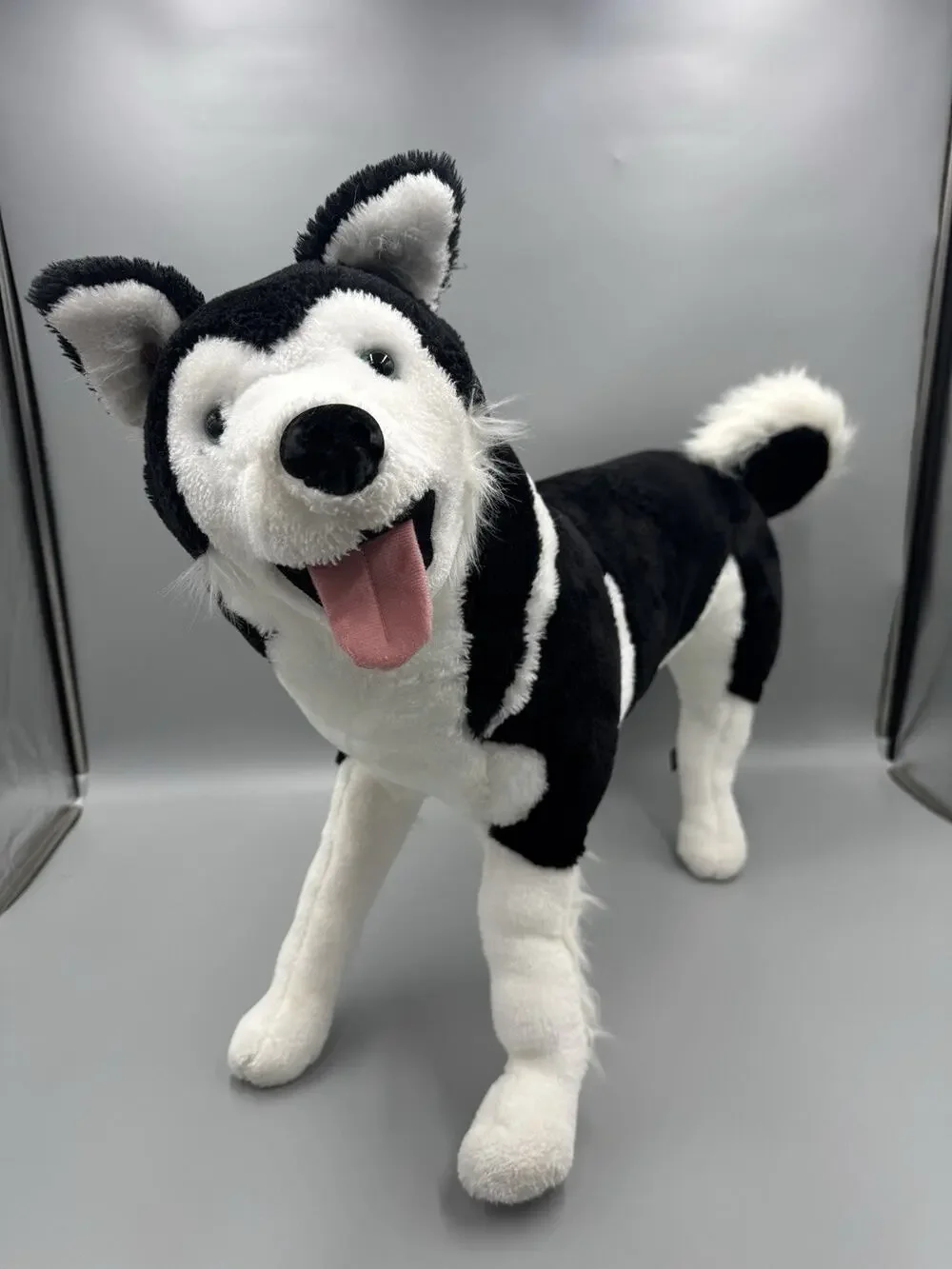 Melissa & Doug Large Siberian Husky Lifelike Puppy Dog 26” Long Plush Realistic